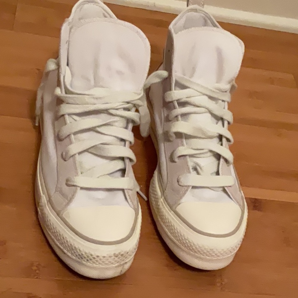 Converse White High-Top Sneakers